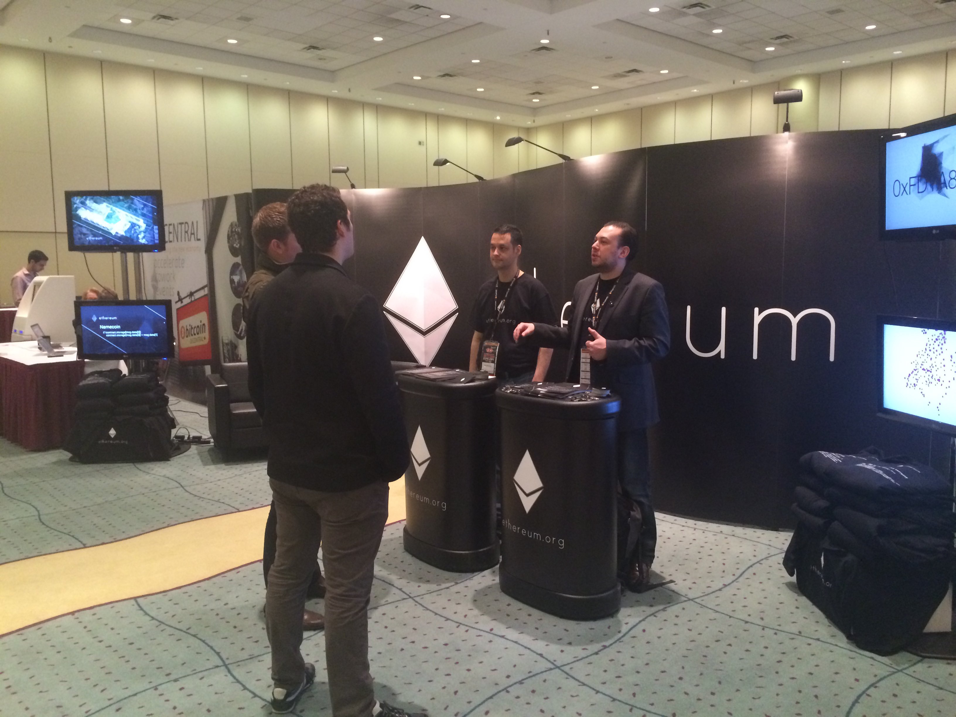 Ethereum booth at Bitcoin Expo 2014